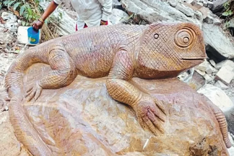 गरियाबंद में वन विभाग की ‘सजावट’: दो दिन में छह वर्क ऑर्डर, चट्टानों पर नक्काशी से जैव‐विविधता तहस-नहस