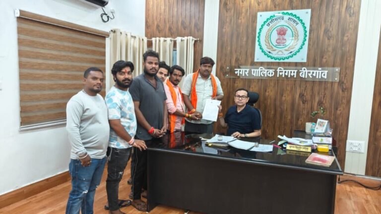 बीरगांव में फुटकर व्यापारियों ने जताया आक्रोश, 6 मई को महापौर कार्यालय घेराव का ऐलान