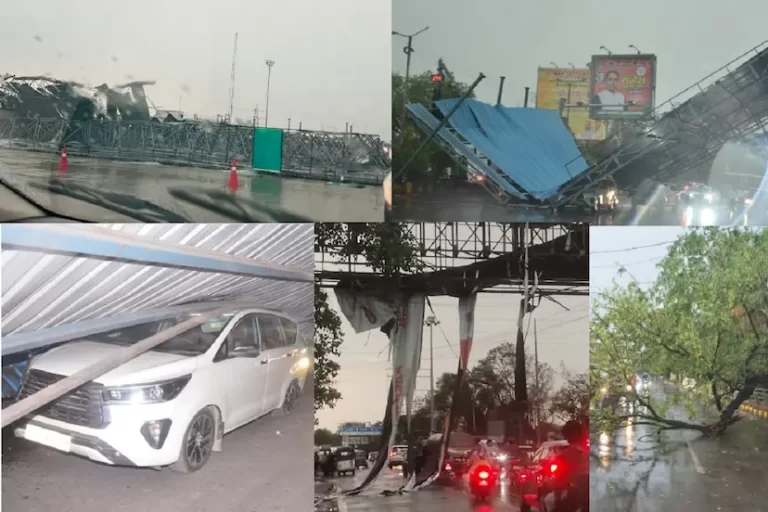 CG Weather: रायपुर में आंधी-तूफान ने मचाया तांडव, शेड और टोल नाका गिरने से गाड़ियां दबी, जनहानि नहीं