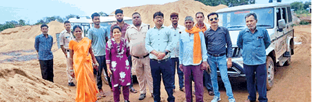 महानदी किनारे 20 करोड़ की रेत का अवैध स्टॉक, प्रशासन मौन