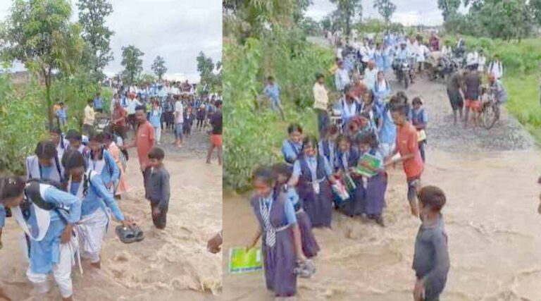 जान हथेली पर रख स्कूल जा रहे बच्चे, जिम्मेदार बेखबर