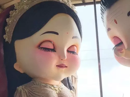 रायपुर में गणेशोत्सव की धूम: 70 लाख का सोने का मुकुट, AI से बनी प्रतिमा और झपकती आंखें