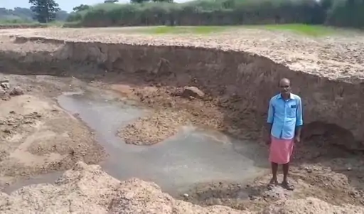 रायगढ़ में मांड नदी के पानी से फसल बर्बाद, लौटने वाली दीवार न बनने से हुआ नुकसान